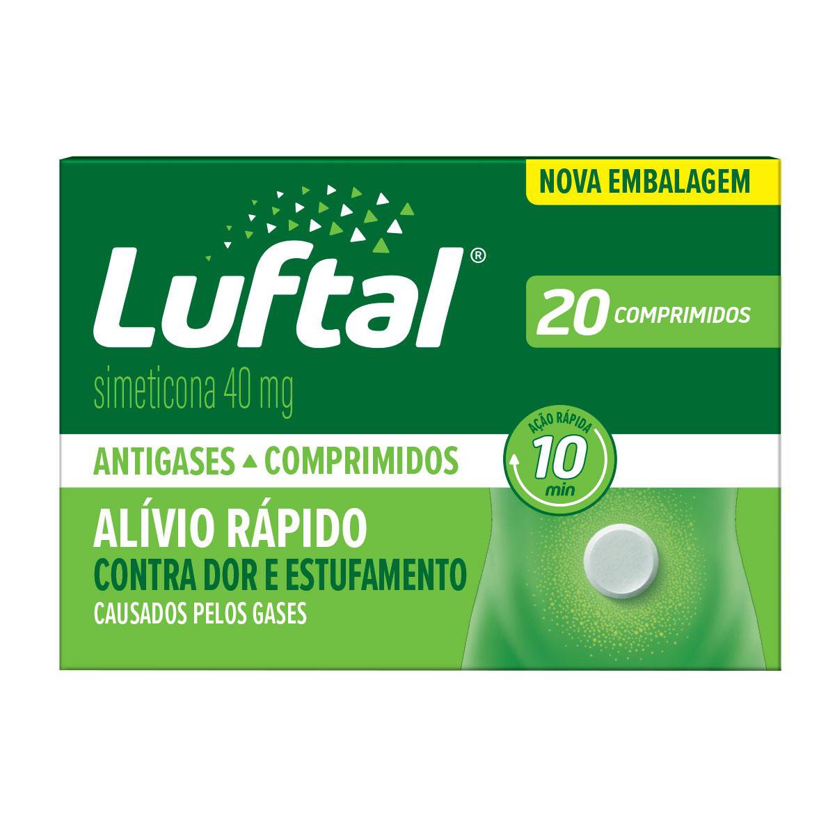 Luftal Simeticona Antigases 40Mg - 20 Comprimidos