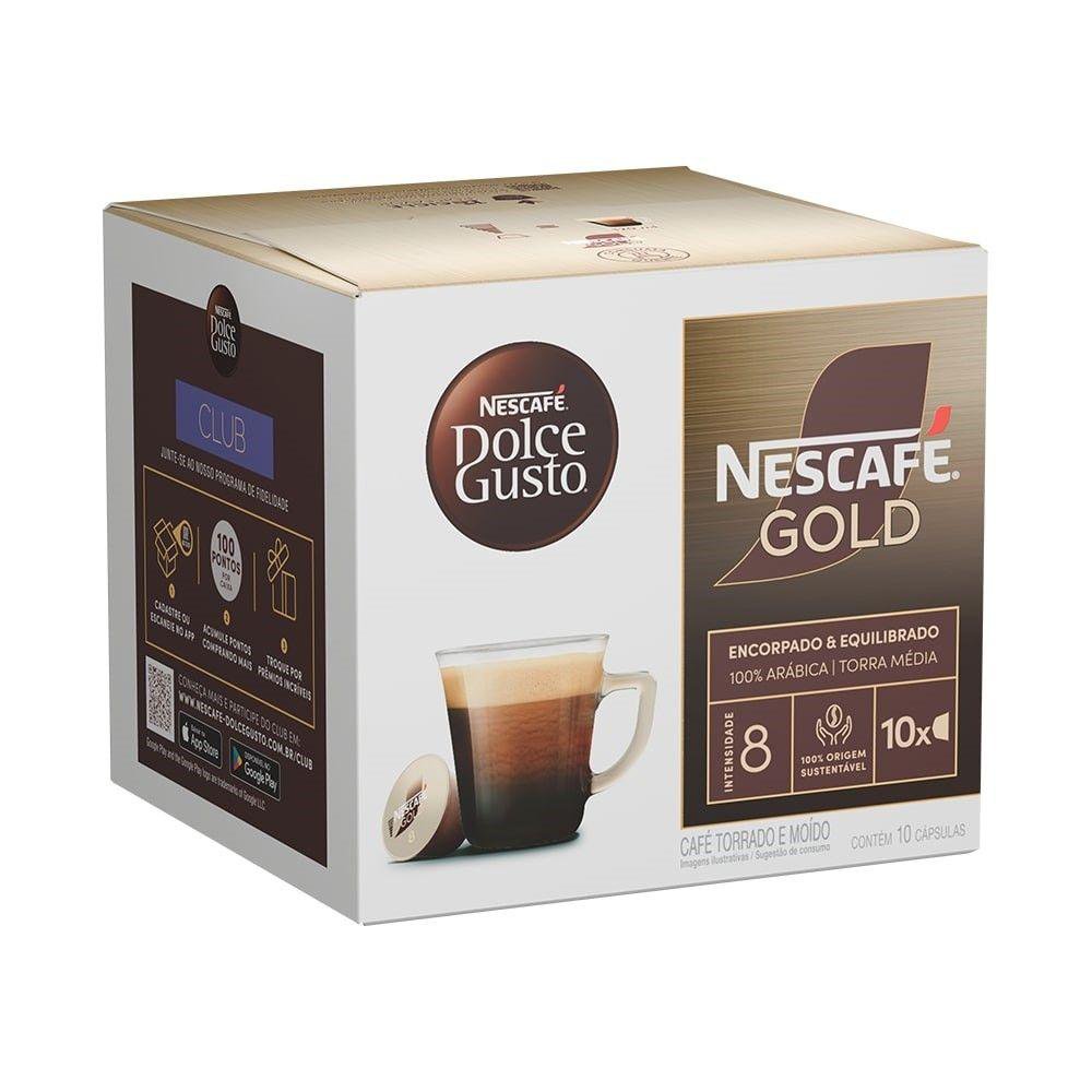 Cafe Em Capsula Dolce Gusto Gold Intensidade 8 - 10 Capsulas