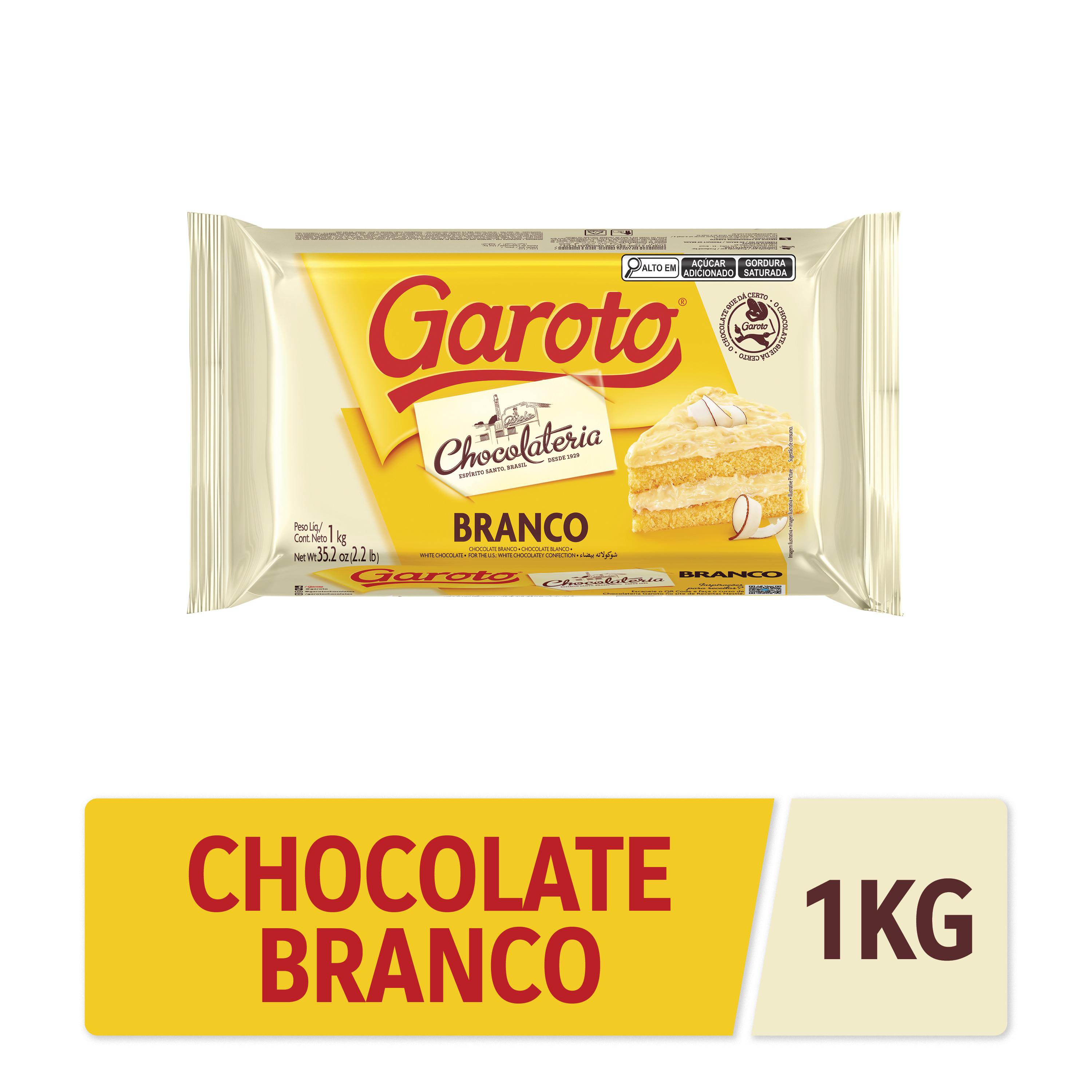 Choc Para Cobertura Garoto Branco 1Kg