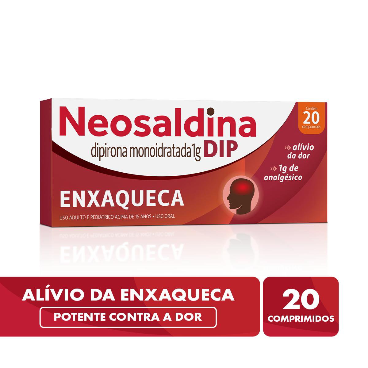 Neosaldina Analgesico Dip 1G 20 Comprimidos