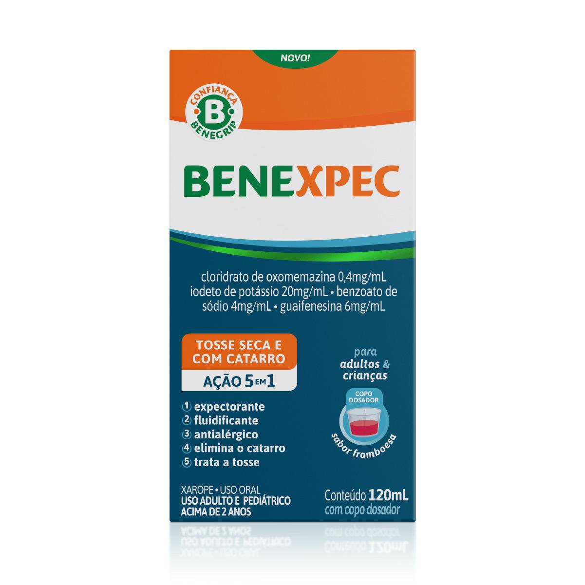 Benexpec Sabor Framboesa Xarope 120Ml