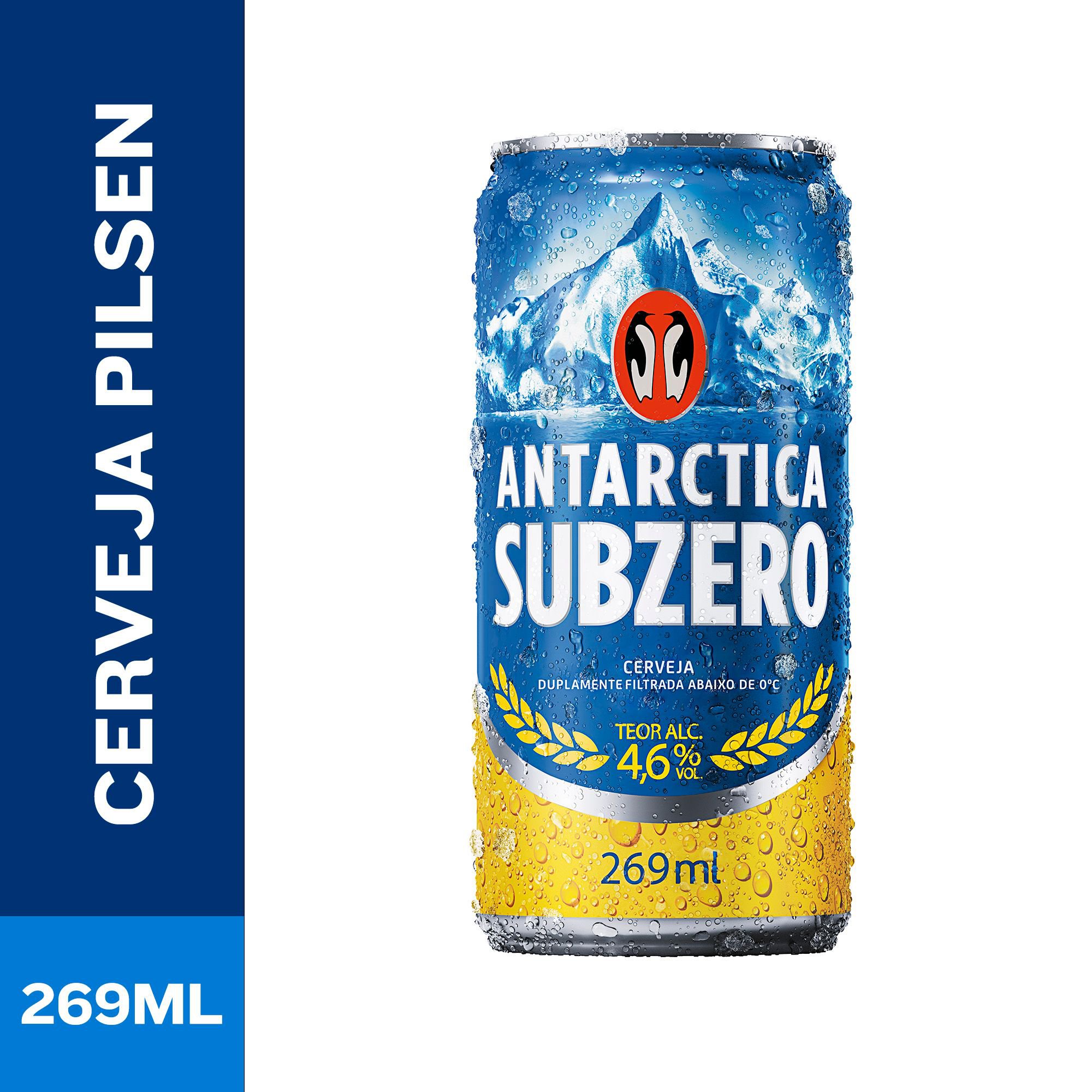 Cerveja Antarctica Subzero Pilsen 269Ml Lata